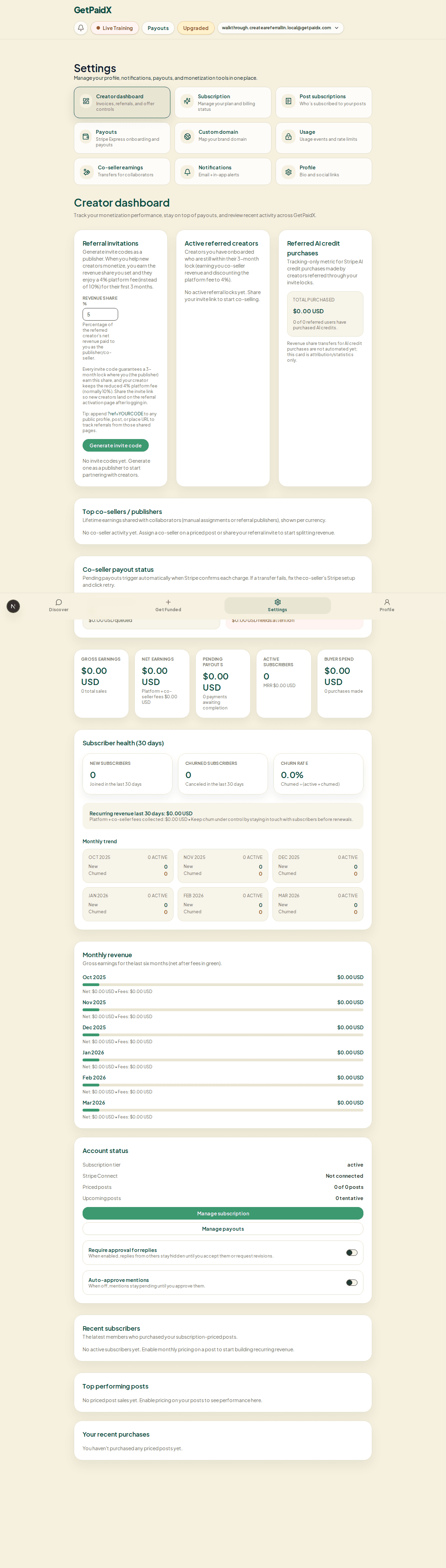 Walkthrough cover for creating a referral link